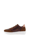Wonders Racer Colour Block Wedge Trainers, Brown