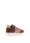 Wonders Racer Colour Block Wedge Trainers, Brown