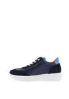 Wonders Racer Colour Block Wedge Trainers, Navy