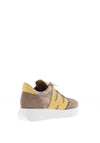 Wonders Racer Colour Block Wedge Trainers, Taupe