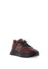 Wonders Odisei Leather Shimmer Trainers, Wine