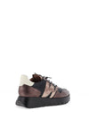 Wonders Odisei Leather Shimmer Trainers, Black