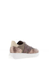 Wonders Odisei Leather Shimmer Trainers, Gold
