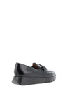 Wonder Odisei Distresses Patent Leather Platform Loafers, Black