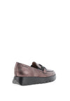 Wonder Odisei Metallic Pebbled Leather Platform Loafers, Grey