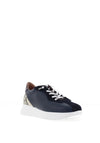 Wonders Roma 31 Platform Wedge Trainers, Navy
