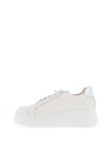 Wonders Zurich Platform Metallic Trainers, White