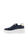 Wonders Dorita Leather Bicolour Trainers, Night & Milk