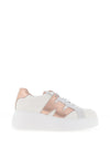 Wonders Astra Metallic Detail Wedge Trainers, White