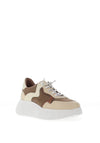 Wonders Dijon Suede Wedge Trainers, Taupe