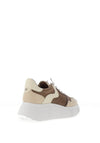 Wonders Dijon Suede Wedge Trainers, Taupe