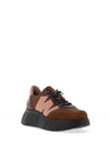 Wonders Roma Platform Wedge Trainers, Brown