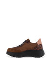 Wonders Roma Platform Wedge Trainers, Brown