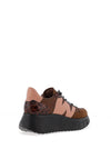 Wonders Roma Platform Wedge Trainers, Brown