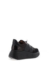 Wonders Roma Platform Wedge Trainers, Black