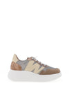Wonders Roma Platform Wedge Trainers, Taupe