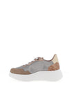Wonders Roma Platform Wedge Trainers, Taupe