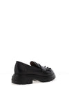 Wonders Alice Stud Fringe Leather Loafers, Black