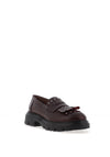 Wonders Alice Stud Fringe Leather Loafers, Wine