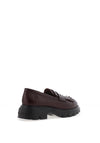 Wonders Alice Stud Fringe Leather Loafers, Wine