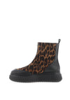 Wonders Wild I Pebbled Leather Zip Up Boots, Wild Black