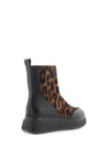 Wonders Wild I Pebbled Leather Zip Up Boots, Wild Black