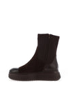 Wonders Lack I Suede High Ankle Flat Sock Boots, Brown
