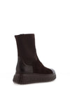 Wonders Lack I Suede High Ankle Flat Sock Boots, Brown