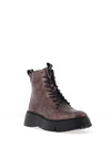Wonders Bristol Peddled Leather Military Boots, Brown