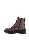 Wonders Bristol Peddled Leather Military Boots, Brown