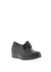 Wonders Leather Slip On Patent Bow Detail Shoes, Black