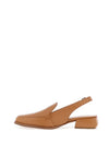 Wonders Pointed Toe Slingback Loafers, Tan