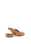 Wonders Pointed Toe Slingback Loafers, Tan