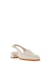 Wonders Maya Smooth Leather Heeled Loafers, Cream