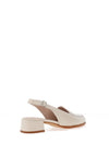 Wonders Maya Smooth Leather Heeled Loafers, Cream