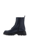 Wonders Atari Leather Laced Ankle Boot, Navy