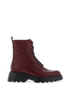 Wonders Atari Leather Laced Ankle Boot, Burgundy
