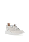 Wonders Leather Perforated Detail Trainers, Off White