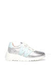 Wonders Wild Platform Wedge Trainers, Silver