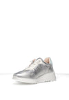 Wonders Wild Platform Wedge Trainers, Silver