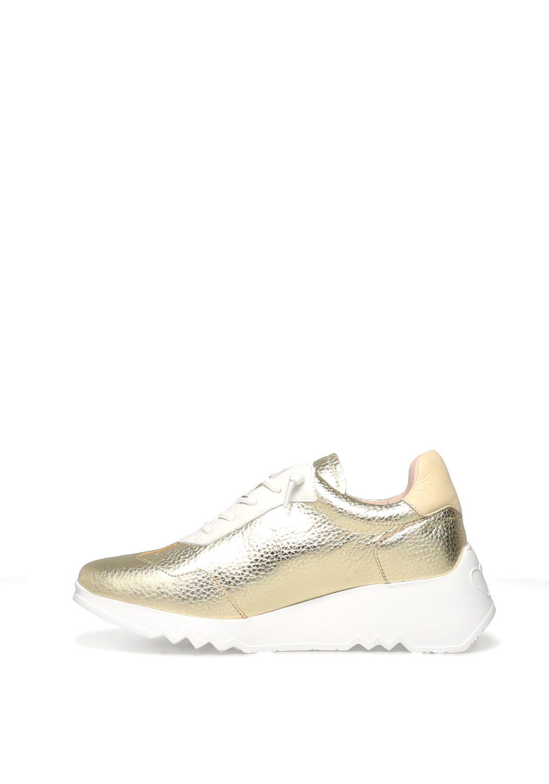 Wonders Wild Platform Wedge Trainers, Gold