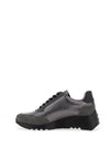 Wonders Metallic Leather Platform Trainers, Grey