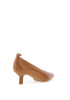 Wonder Hilda Leather Kitten Heel Shoes, Tan