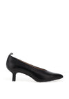 Wonder Hilda Leather Kitten Heel Shoes, Black