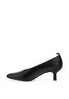 Wonder Hilda Leather Kitten Heel Shoes, Black