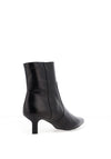 Wonders Talis Leather Kitten Heeled Boots, Black