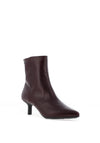 Wonders Talis Leather Kitten Heeled Boots, Wine