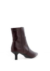 Wonders Talis Leather Kitten Heeled Boots, Wine