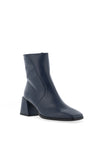 Wonders Mariana Leather Square Heeled Boot, Navy