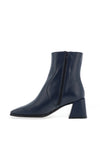 Wonders Mariana Leather Square Heeled Boot, Navy